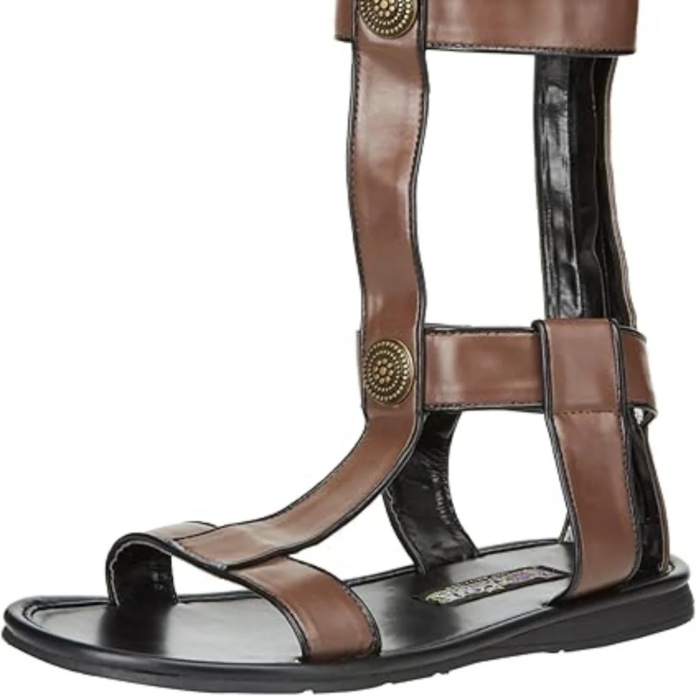 Funtasma by Pleaser Men's Roman Brown Costume Sandals NIB
